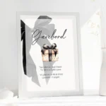 Black bow – Gavebord