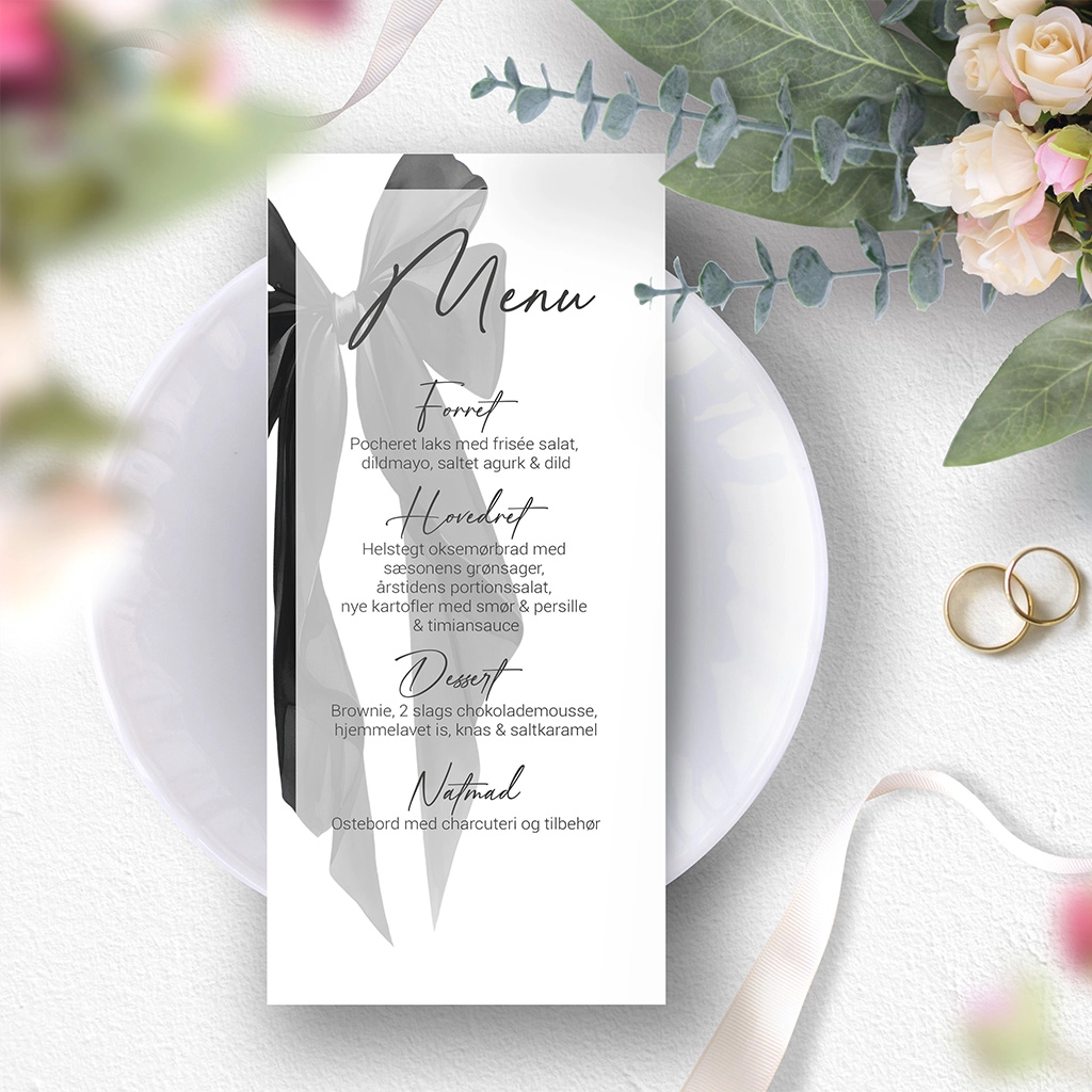 Menu kort - Billede 3